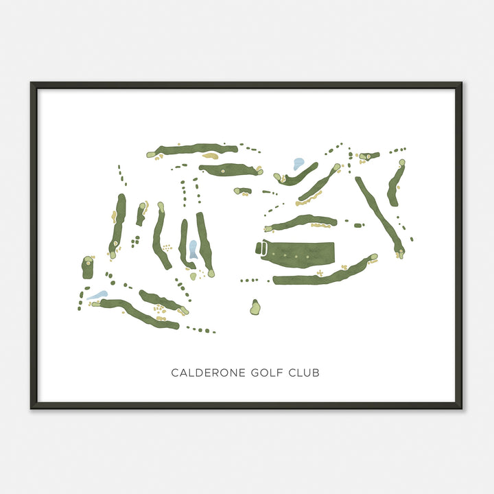 Print of Calderone Golf Club Modern Map