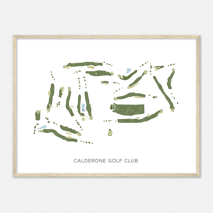 Print of Calderone Golf Club Modern Map