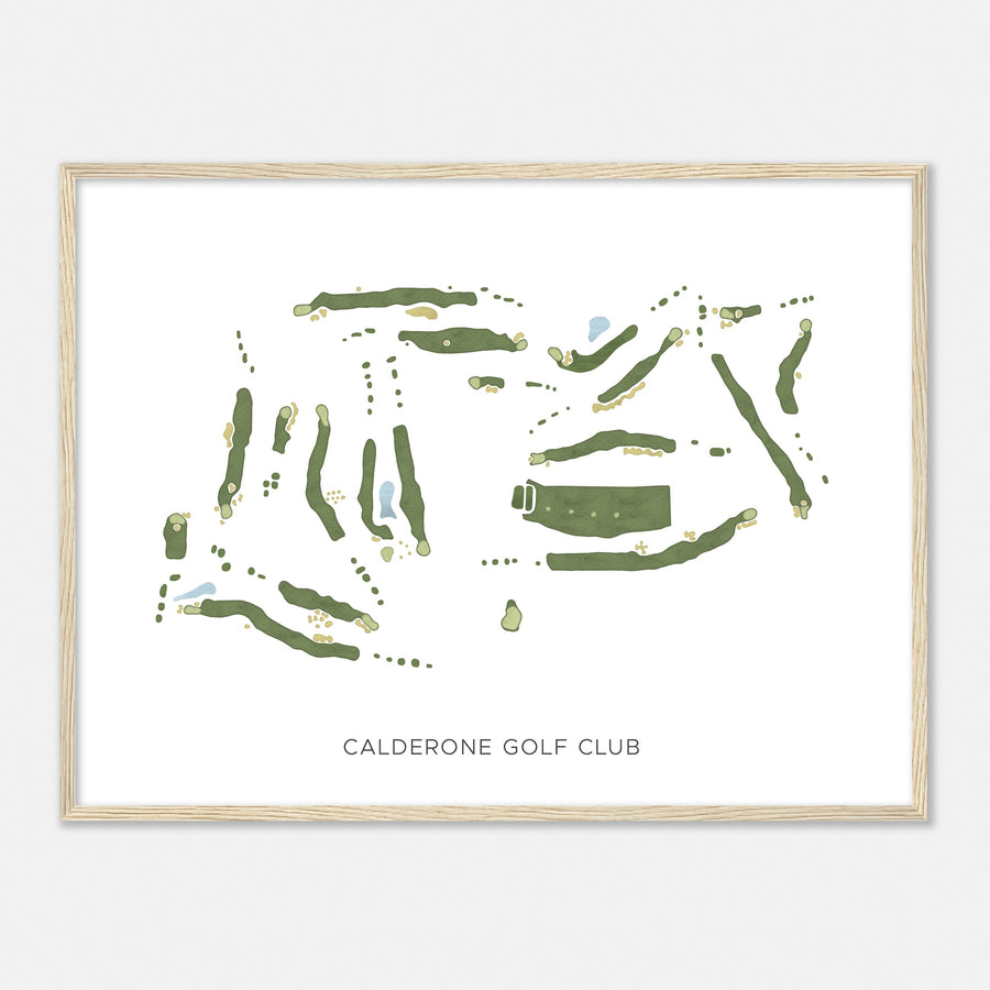 Print of Calderone Golf Club Modern Map