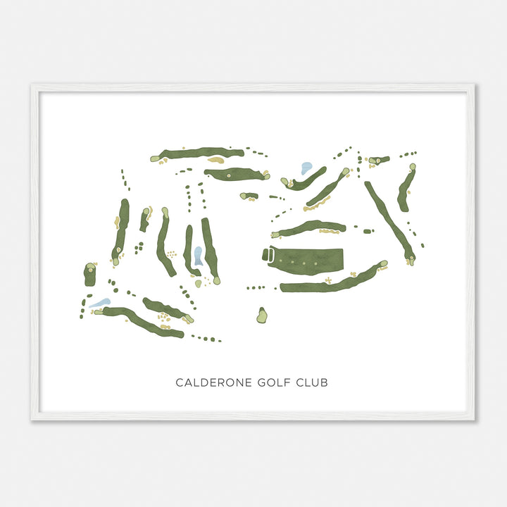 Print of Calderone Golf Club Modern Map
