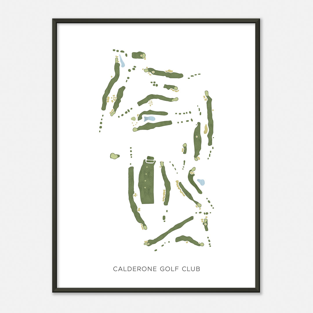Print of Calderone Golf Club Modern Map