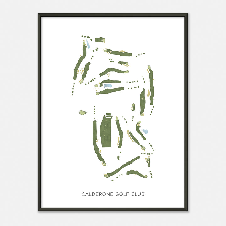 Print of Calderone Golf Club Modern Map