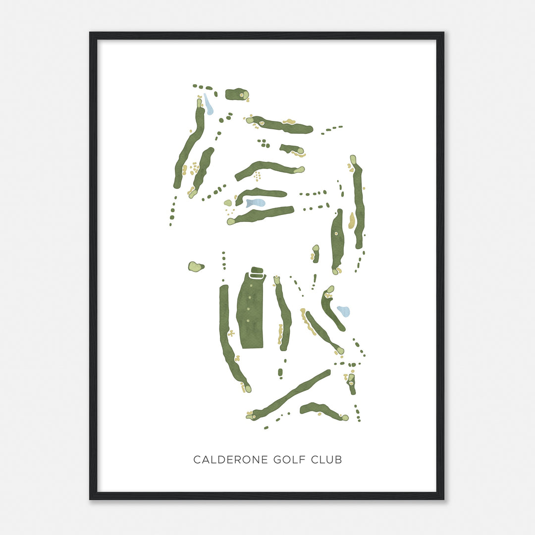 Print of Calderone Golf Club Modern Map