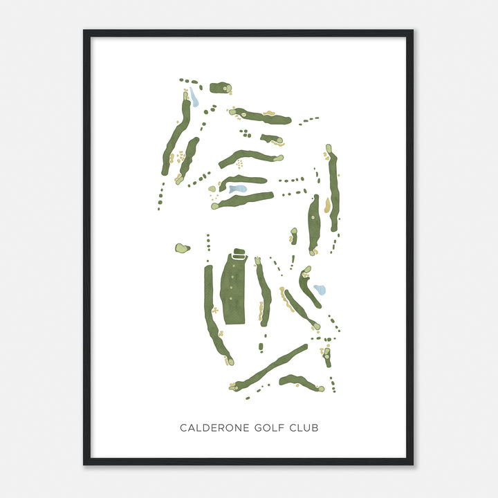Print of Calderone Golf Club Modern Map