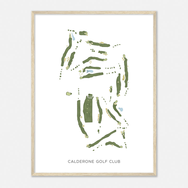 Print of Calderone Golf Club Modern Map