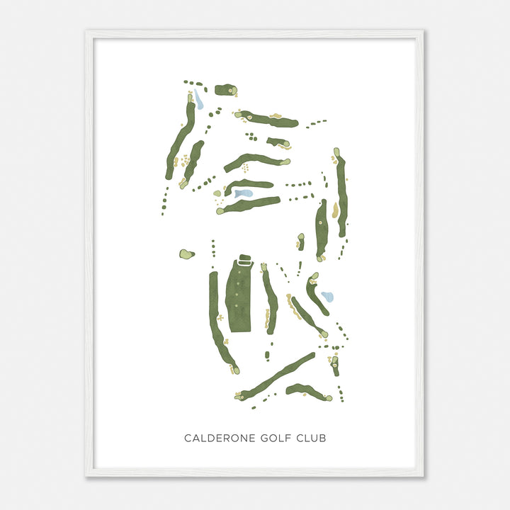 Print of Calderone Golf Club Modern Map