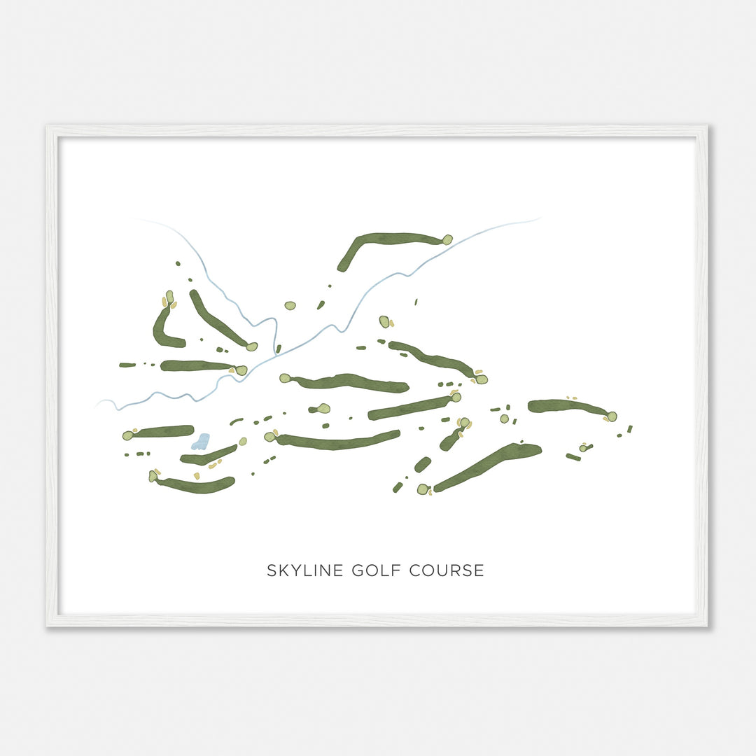 Print of Skyline Golf Course Modern Map