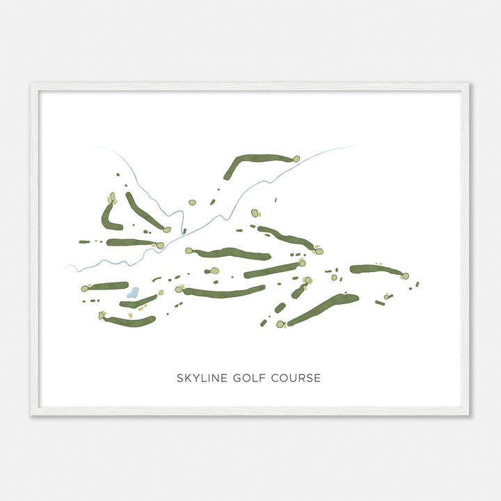 Print of Skyline Golf Course Modern Map