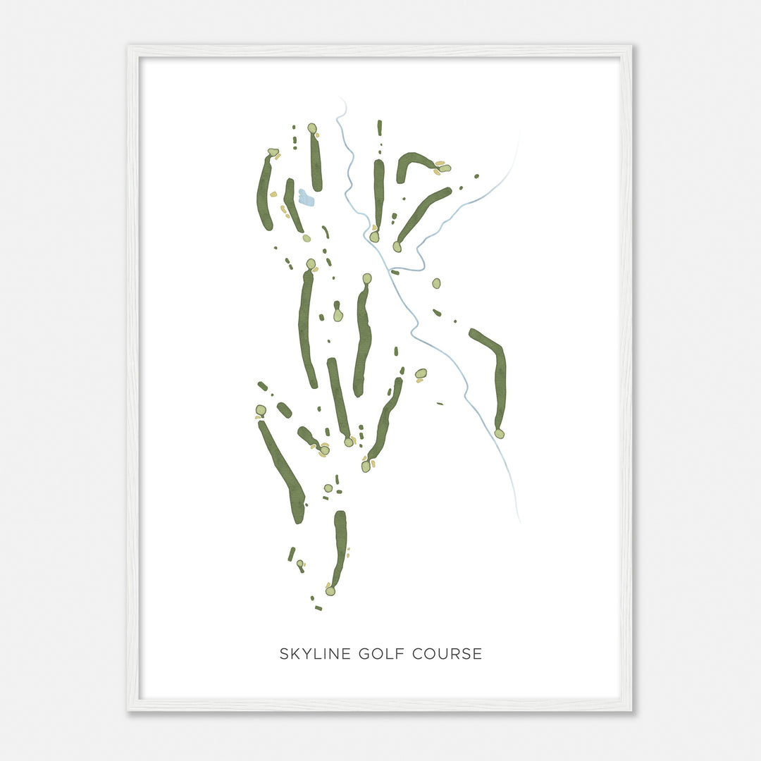 Print of Skyline Golf Course Modern Map