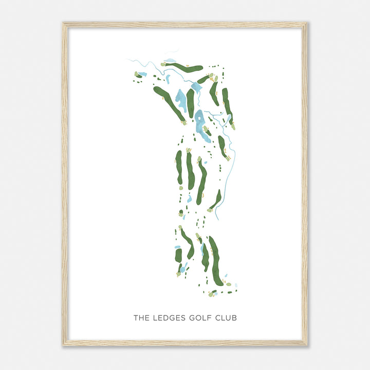 Print of The Ledges Golf Club Modern Map