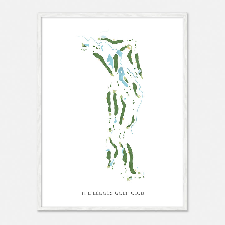 Print of The Ledges Golf Club Modern Map