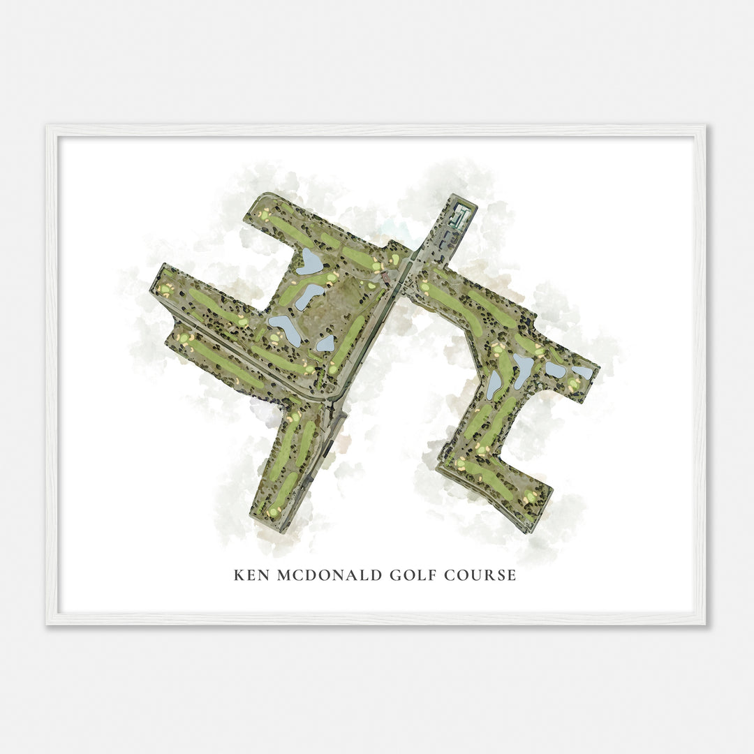 Print of Ken Mcdonald Golf Course Classic Map