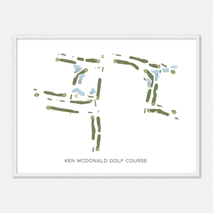 Print of Ken Mcdonald Golf Course Modern Map