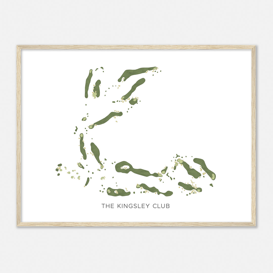 Print of The Kingsley Club Modern Map