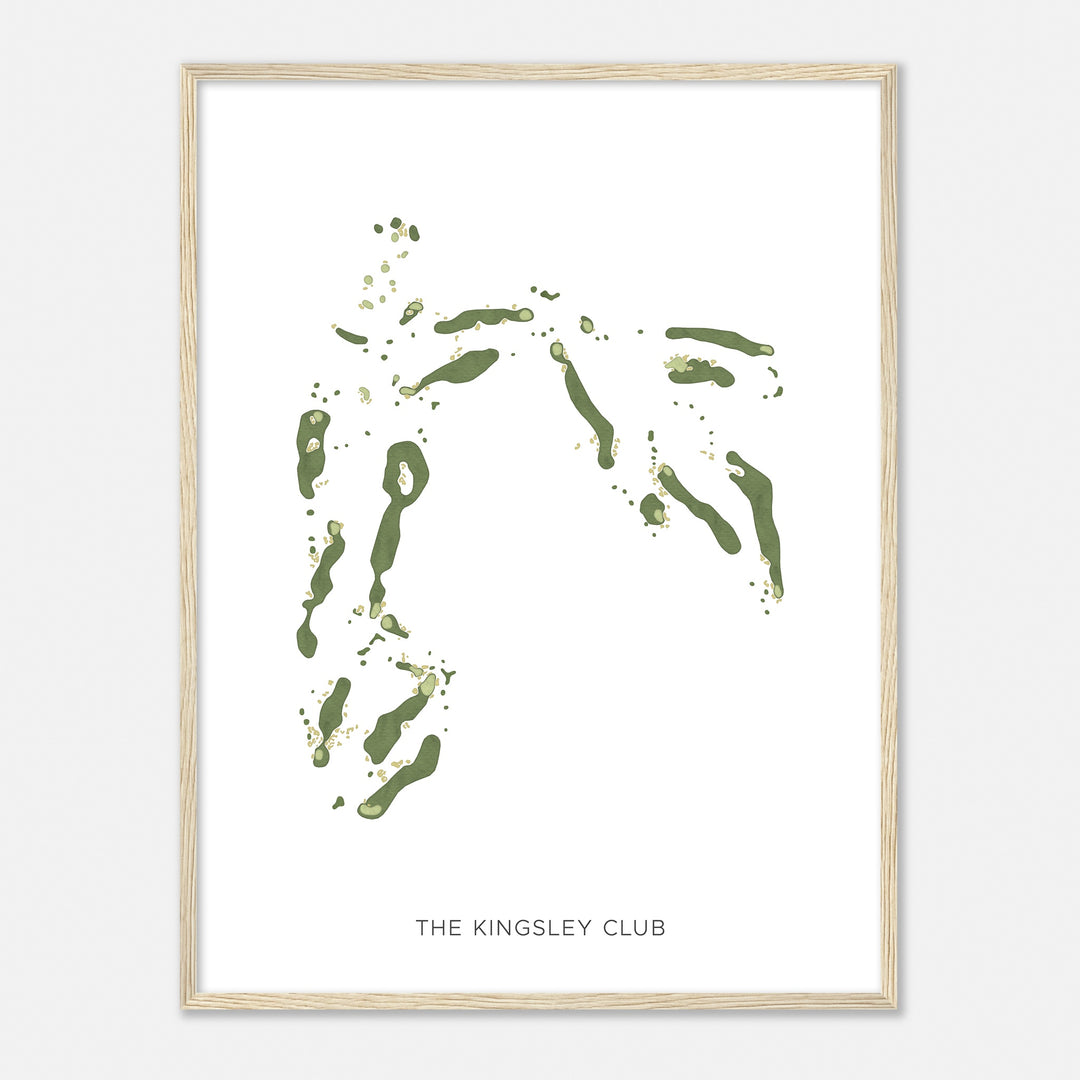 Print of The Kingsley Club Modern Map