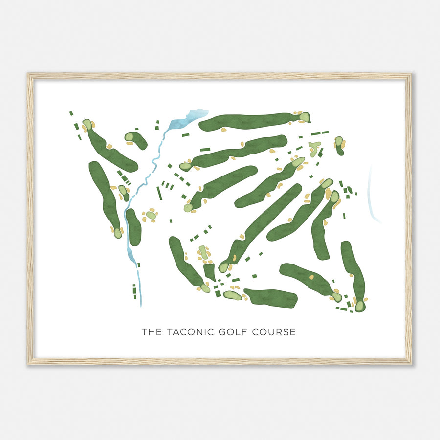Print of The Taconic Golf Course Modern Map