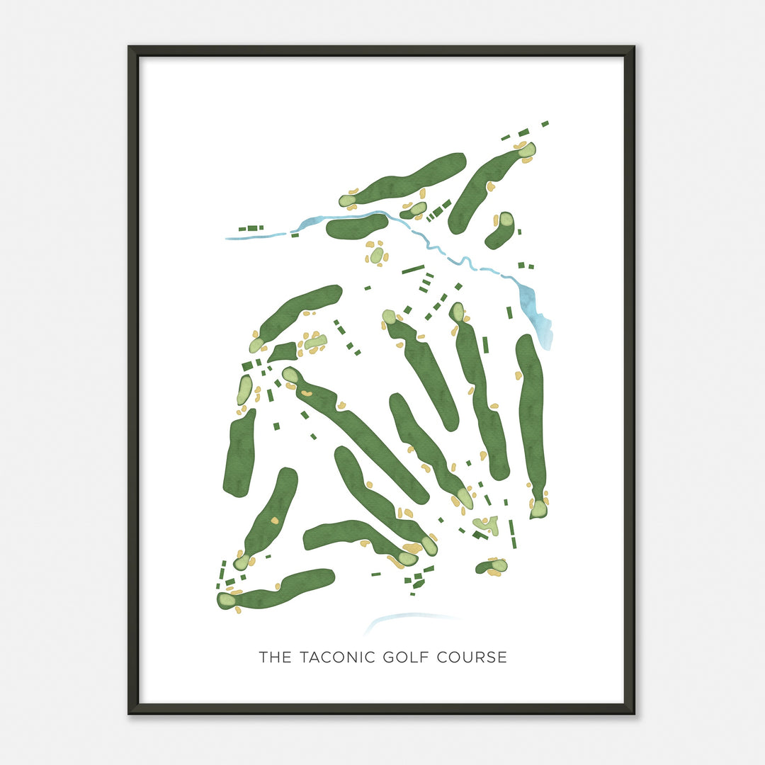 Print of The Taconic Golf Course Modern Map