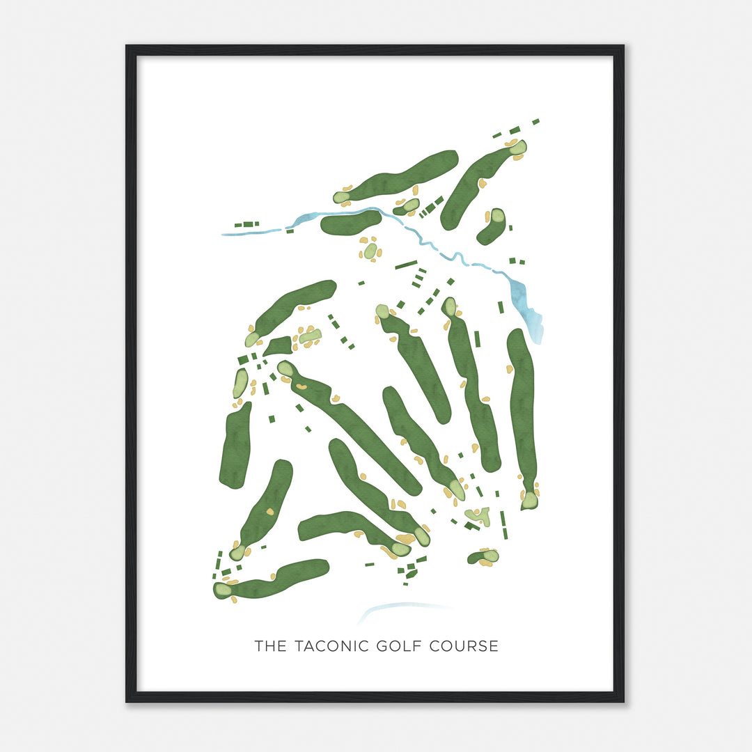 Print of The Taconic Golf Course Modern Map