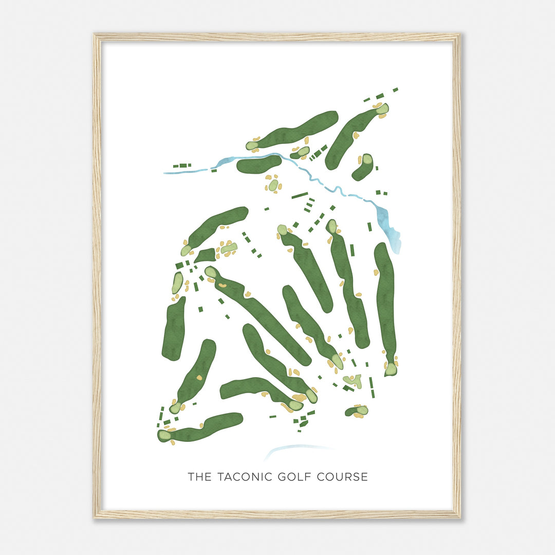 Print of The Taconic Golf Course Modern Map