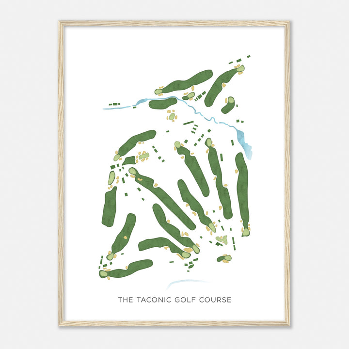 Print of The Taconic Golf Course Modern Map