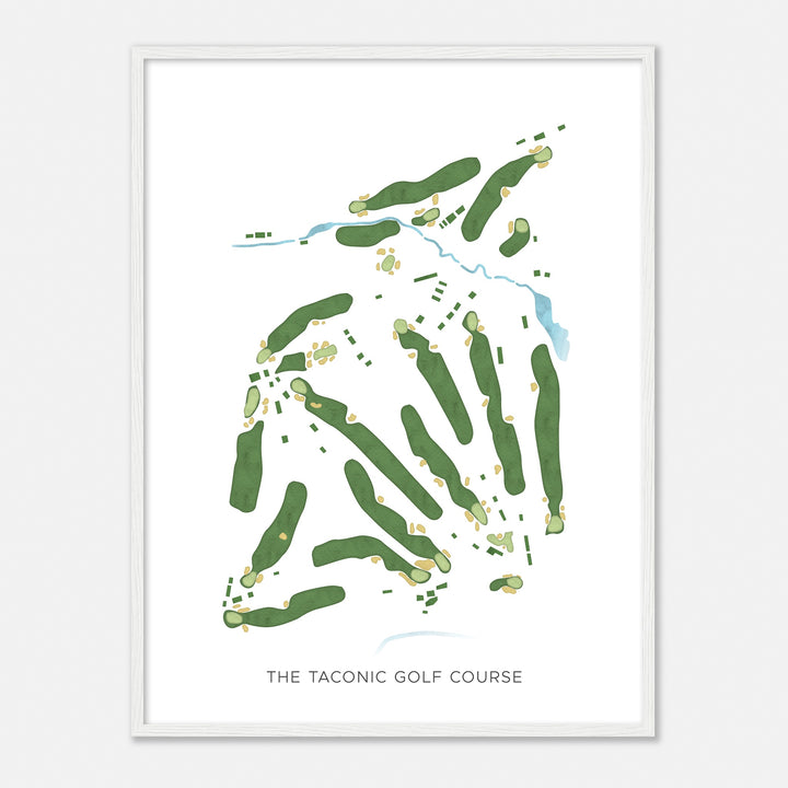 Print of The Taconic Golf Course Modern Map
