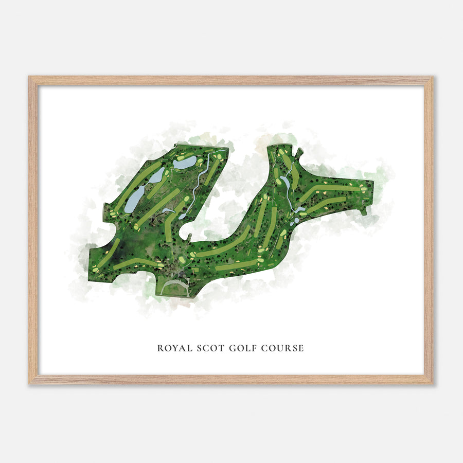 Print of Royal Scot Golf Course Classic Map