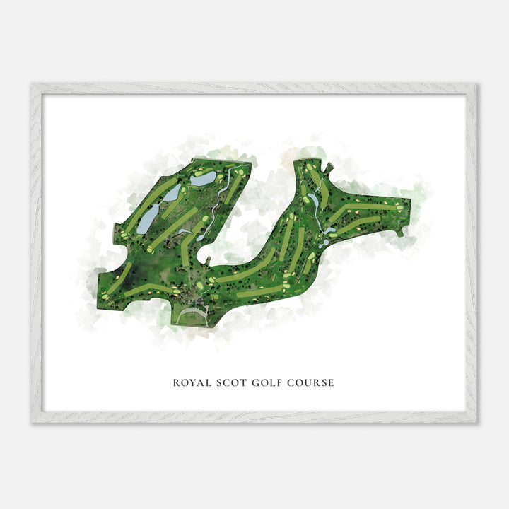 Print of Royal Scot Golf Course Classic Map