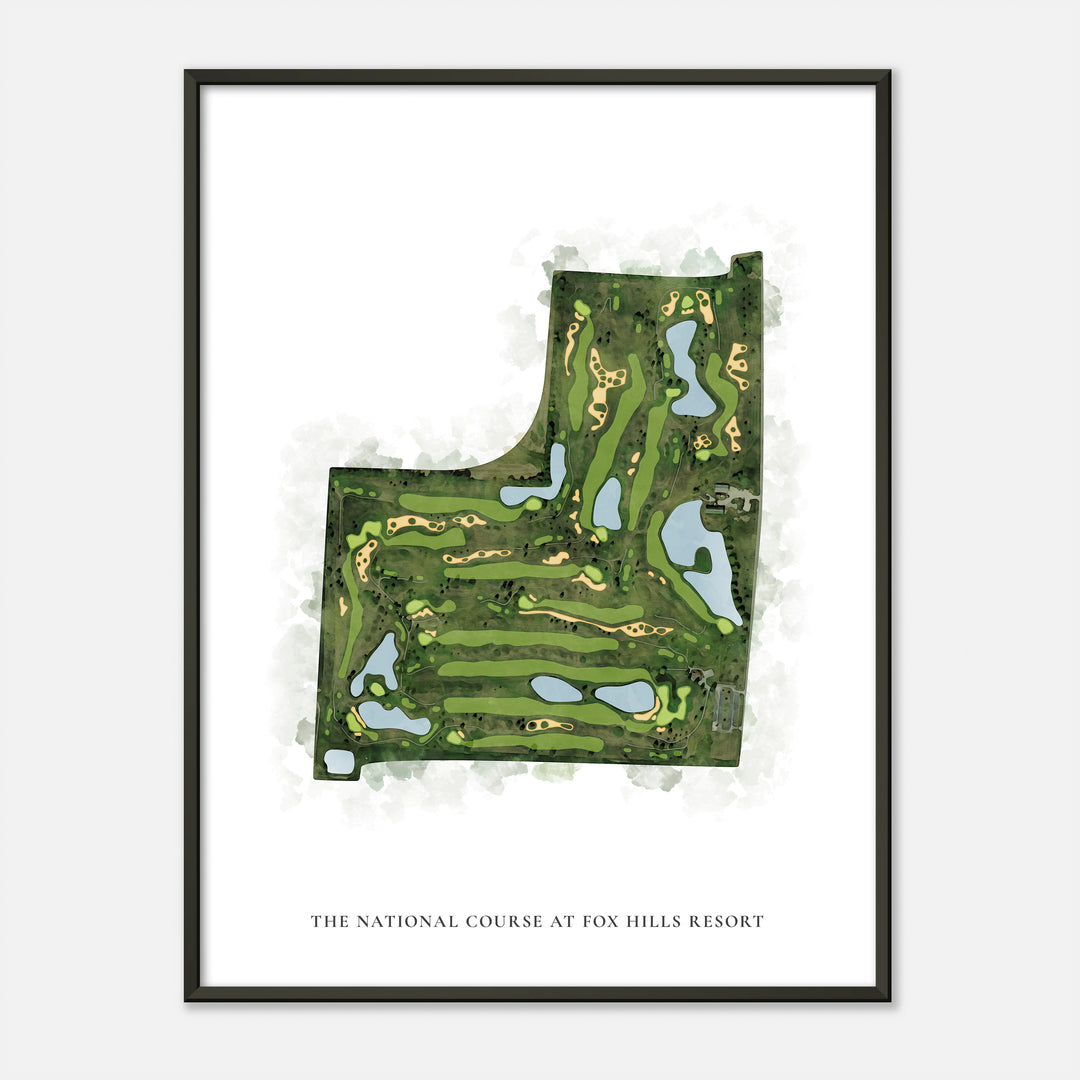 Print of The National Course At Fox Hills Resort Classic Map