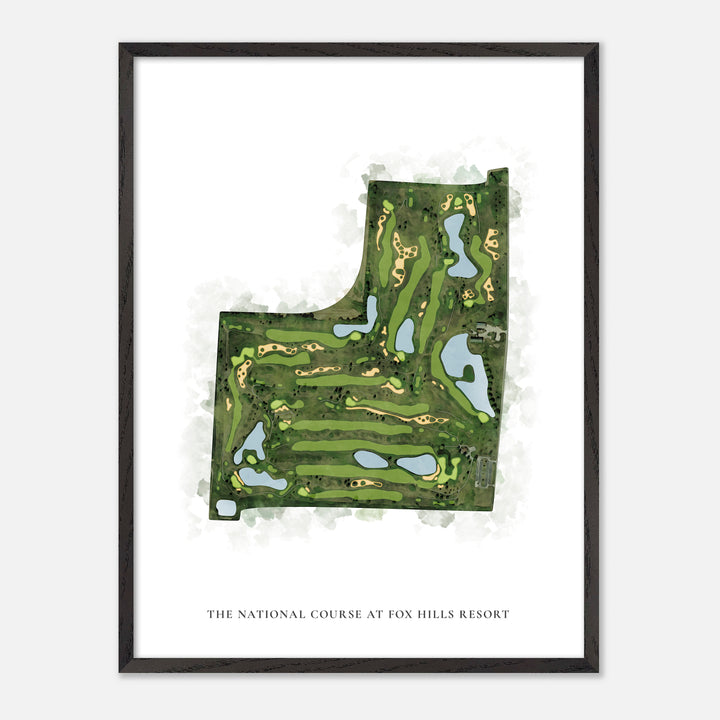 Print of The National Course At Fox Hills Resort Classic Map