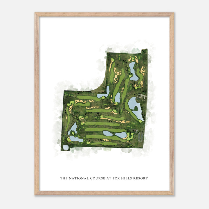 Print of The National Course At Fox Hills Resort Classic Map