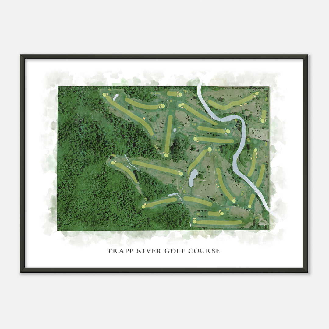 Print of Trapp River Golf Course Classic Map
