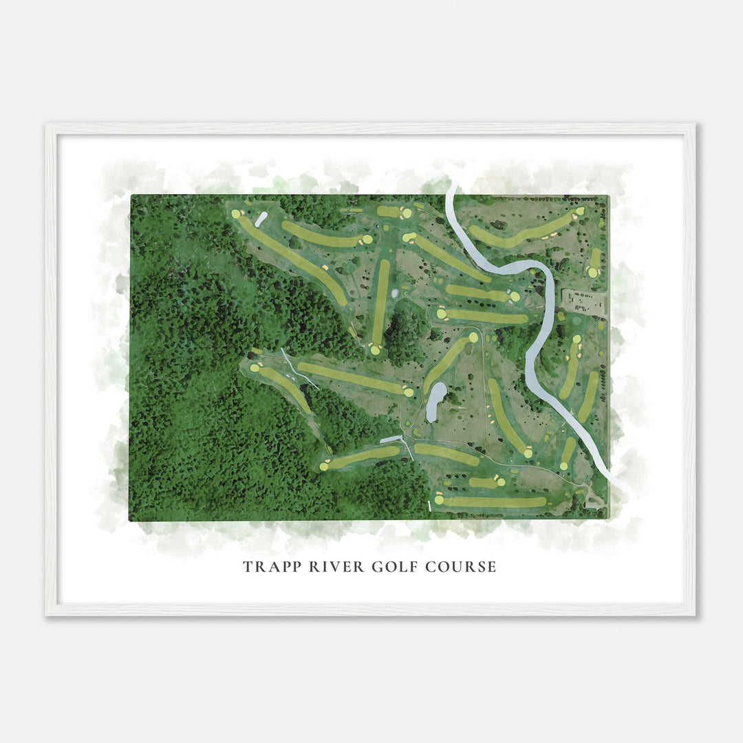 Print of Trapp River Golf Course Classic Map