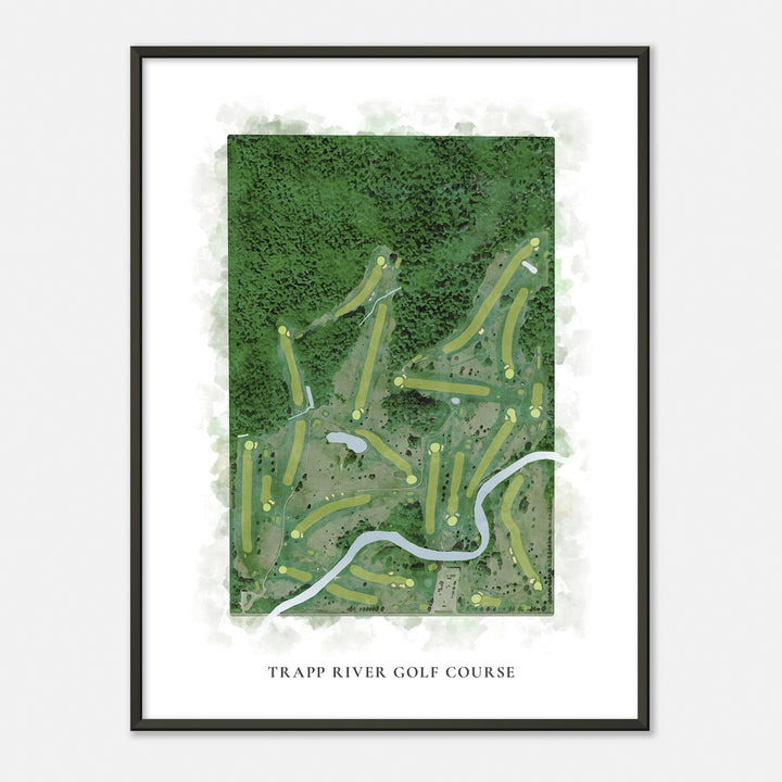 Print of Trapp River Golf Course Classic Map