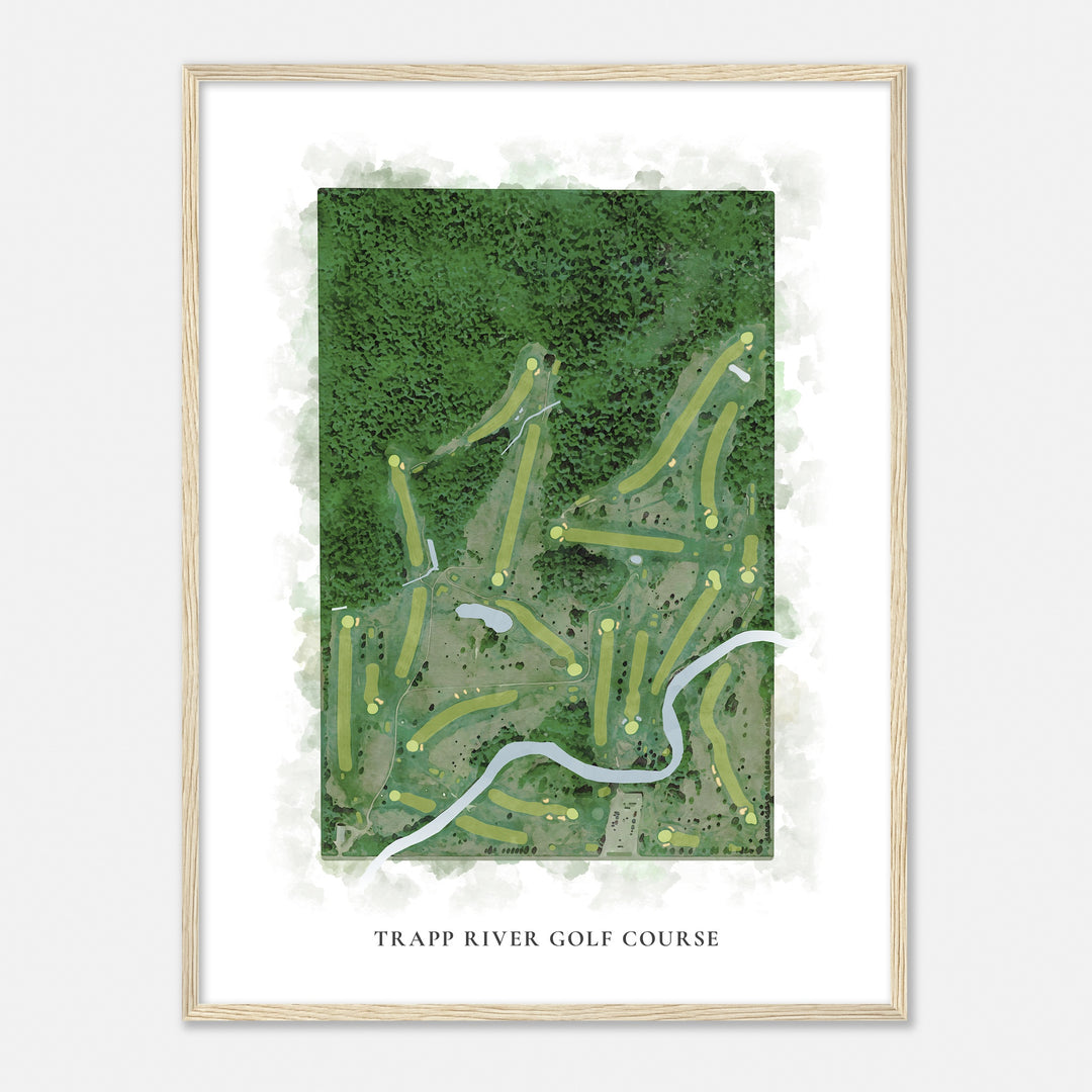 Print of Trapp River Golf Course Classic Map