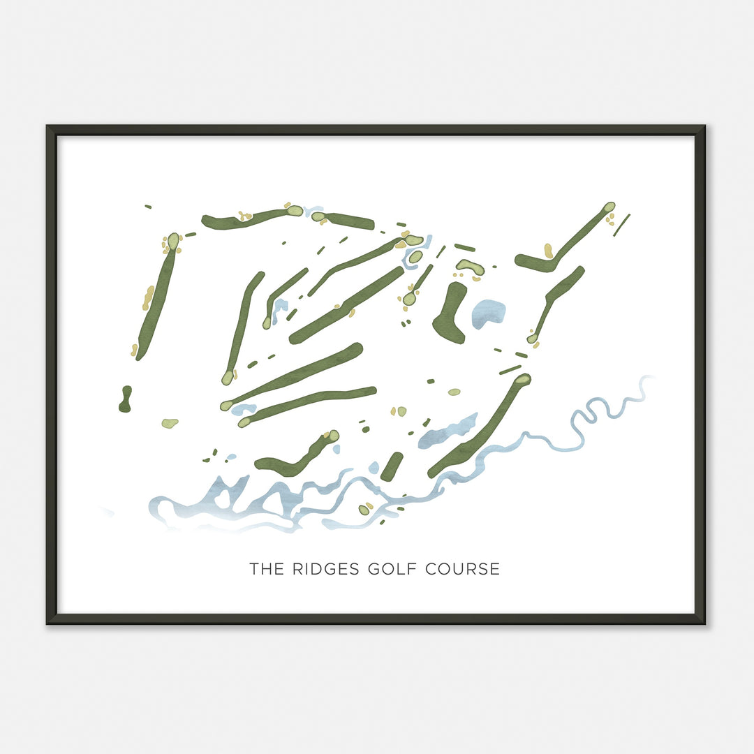 Print of The Ridges Golf Course Modern Map