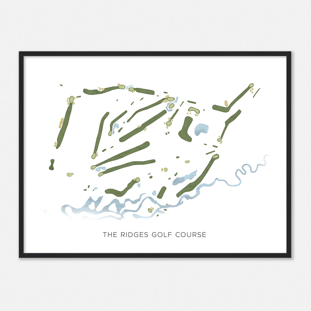 Print of The Ridges Golf Course Modern Map