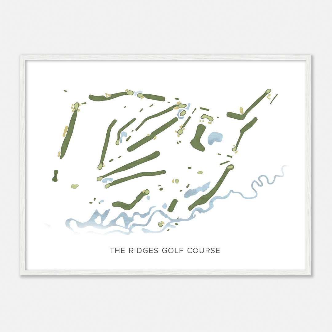 Print of The Ridges Golf Course Modern Map