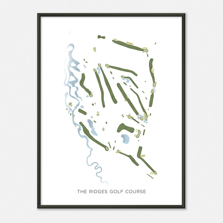 Print of The Ridges Golf Course Modern Map