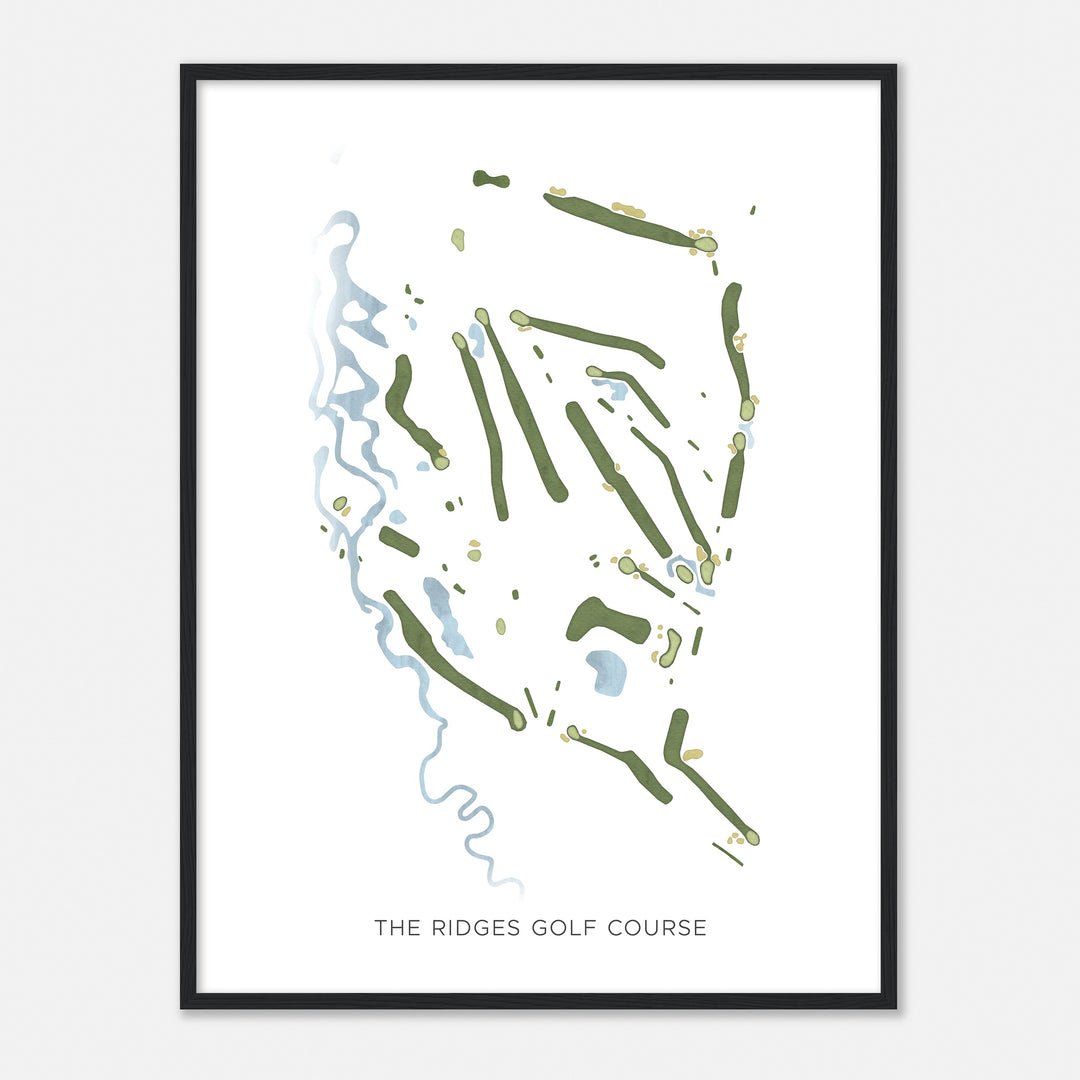 Print of The Ridges Golf Course Modern Map