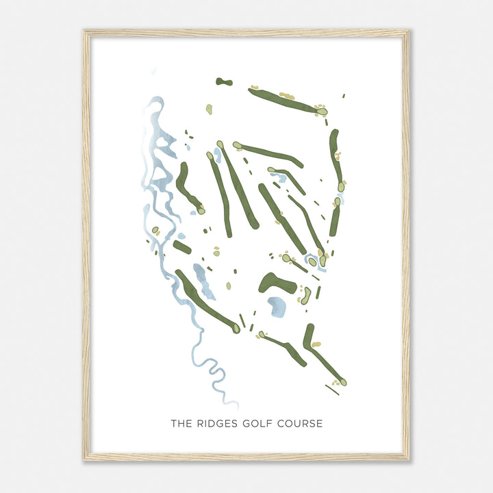 Print of The Ridges Golf Course Modern Map