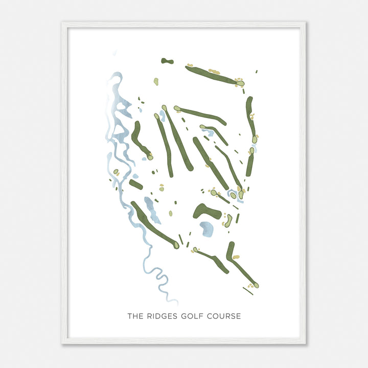 Print of The Ridges Golf Course Modern Map