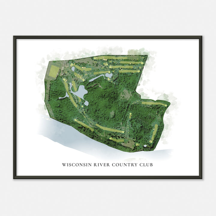 Print of Wisconsin River Country Club Classic Map