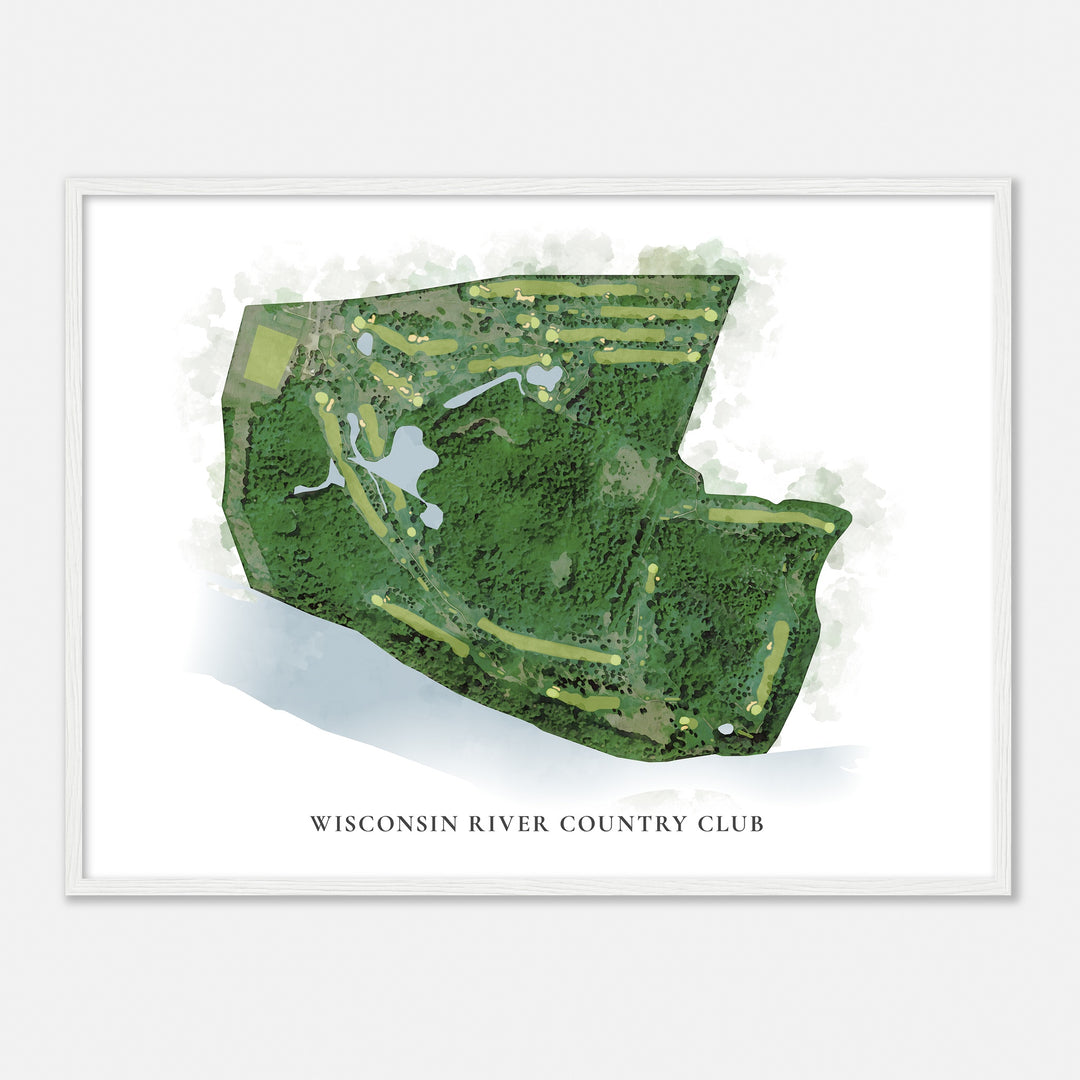 Print of Wisconsin River Country Club Classic Map