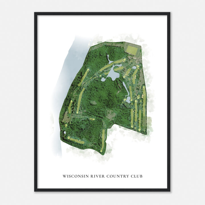 Print of Wisconsin River Country Club Classic Map