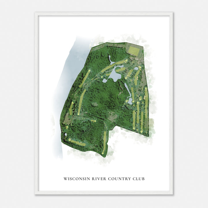 Print of Wisconsin River Country Club Classic Map