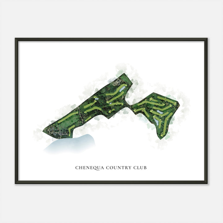 Print of Chenequa Country Club Classic Map