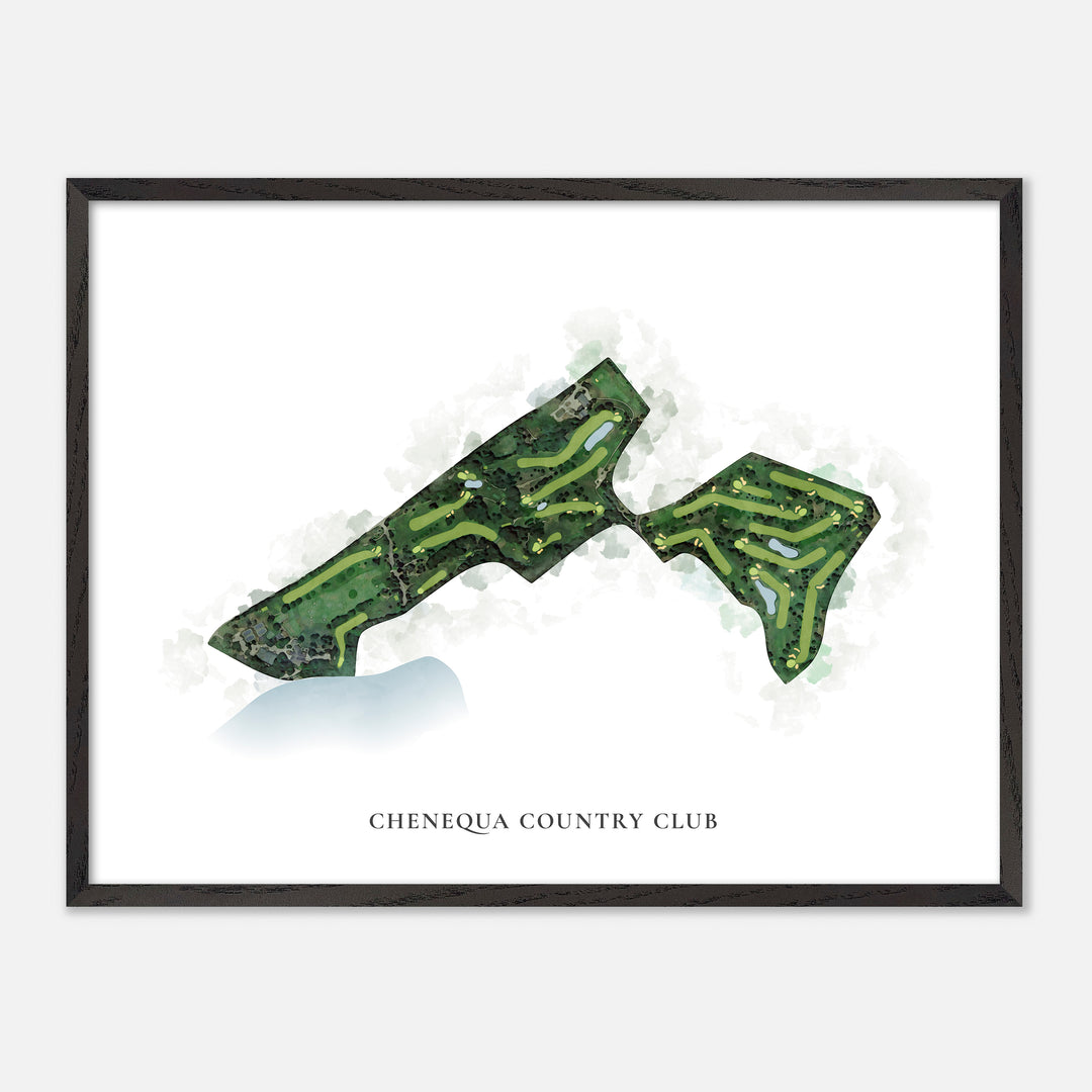 Print of Chenequa Country Club Classic Map