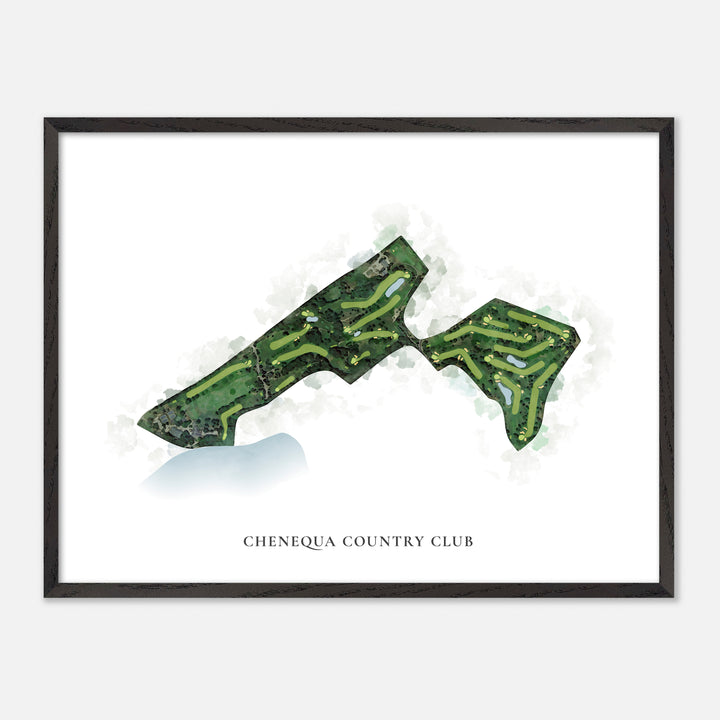 Print of Chenequa Country Club Classic Map