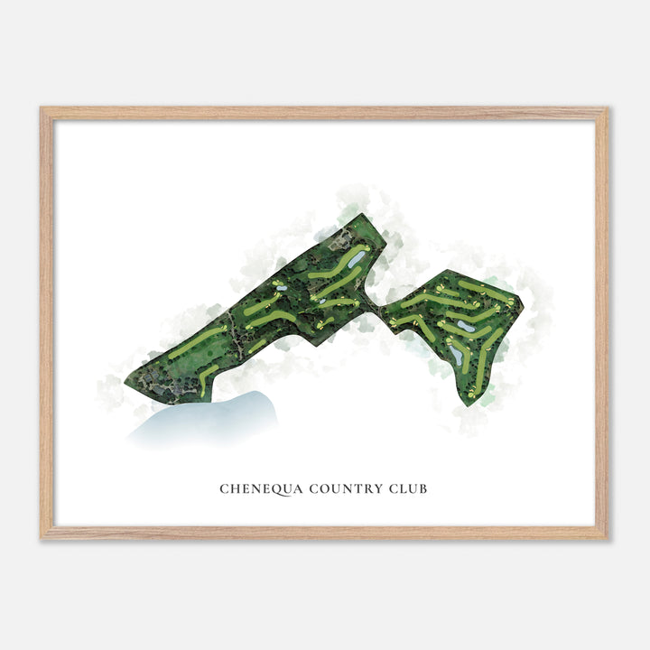 Print of Chenequa Country Club Classic Map