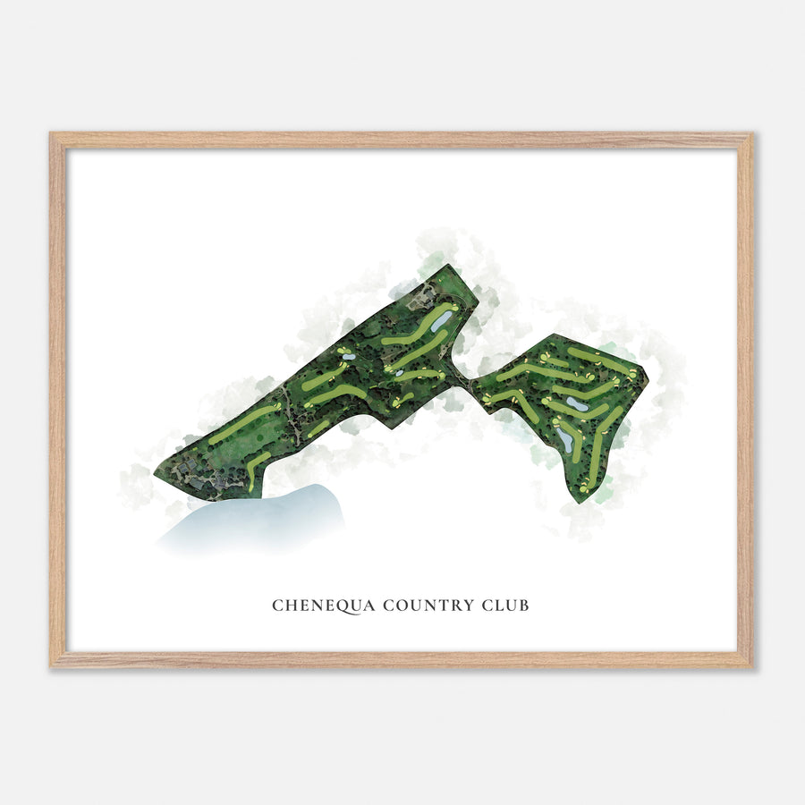 Print of Chenequa Country Club Classic Map